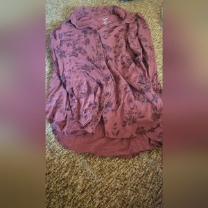 Half Sleeved/long sleeve button down women's shirt!